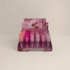 Pink heart-shaped bottle cap lip oil display box, portable desktop storage box, beauty and grooming supplies details Picture